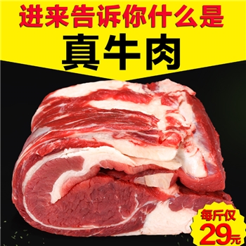 澳洲进口茜恩提客原味新鲜牛腩肉2000g 生鲜牛肉4斤清真顺丰包邮【自营】