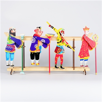 中国风木质儿童皮影戏玩具单个装
