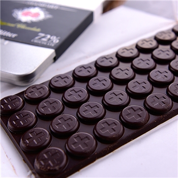 喀秋莎糖果屋 俄罗斯进口72%纯黑巧克力 榛仁牛奶排块状巧克力糖果礼盒装