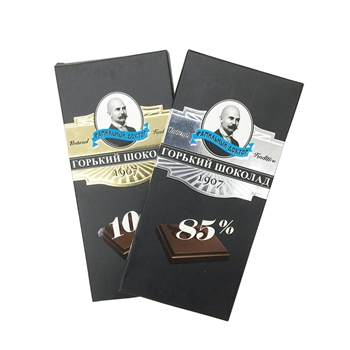 俄罗斯原装进口巧克力 老教授牌72% 85% 100%纯黑无糖巧克力70g
